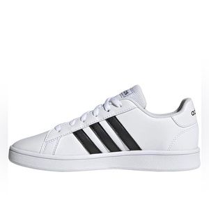 Adidas Grand Court K Sneakers w/ Stripes